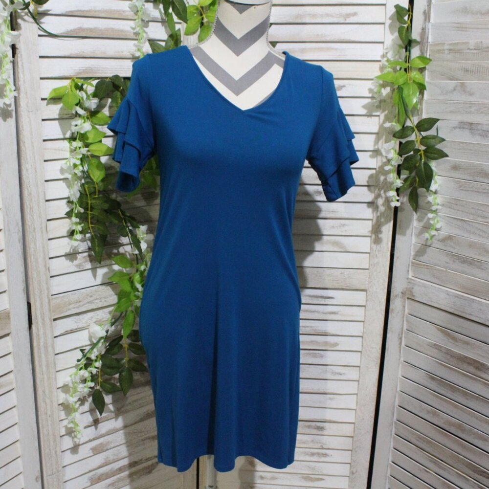 white house black market pull-over shirt dress (665)